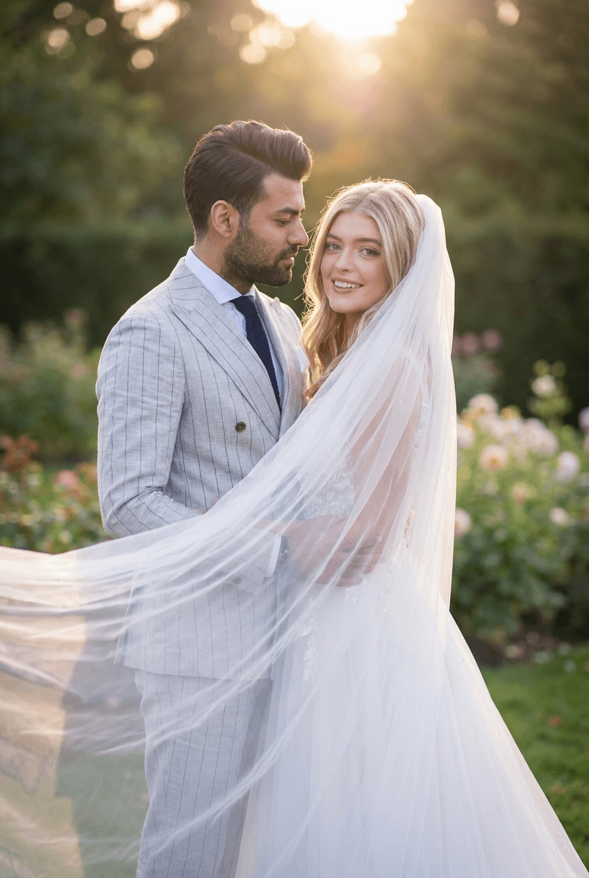 AI couple wedding photo background 12 - Professional romantic photography | Couple AI