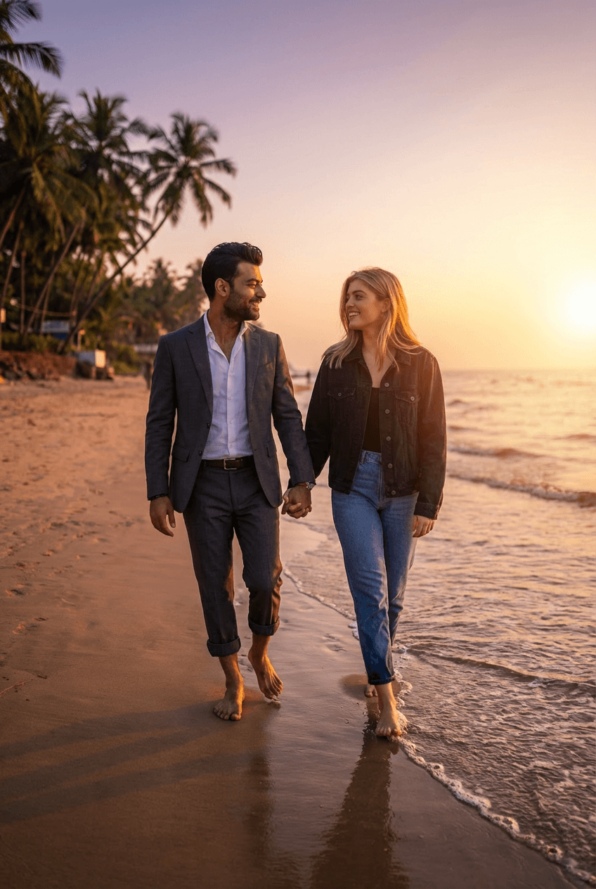Authentic cultural details bring richness and respect to Indian couple photography | Couple AI - Professional AI Photo Generation