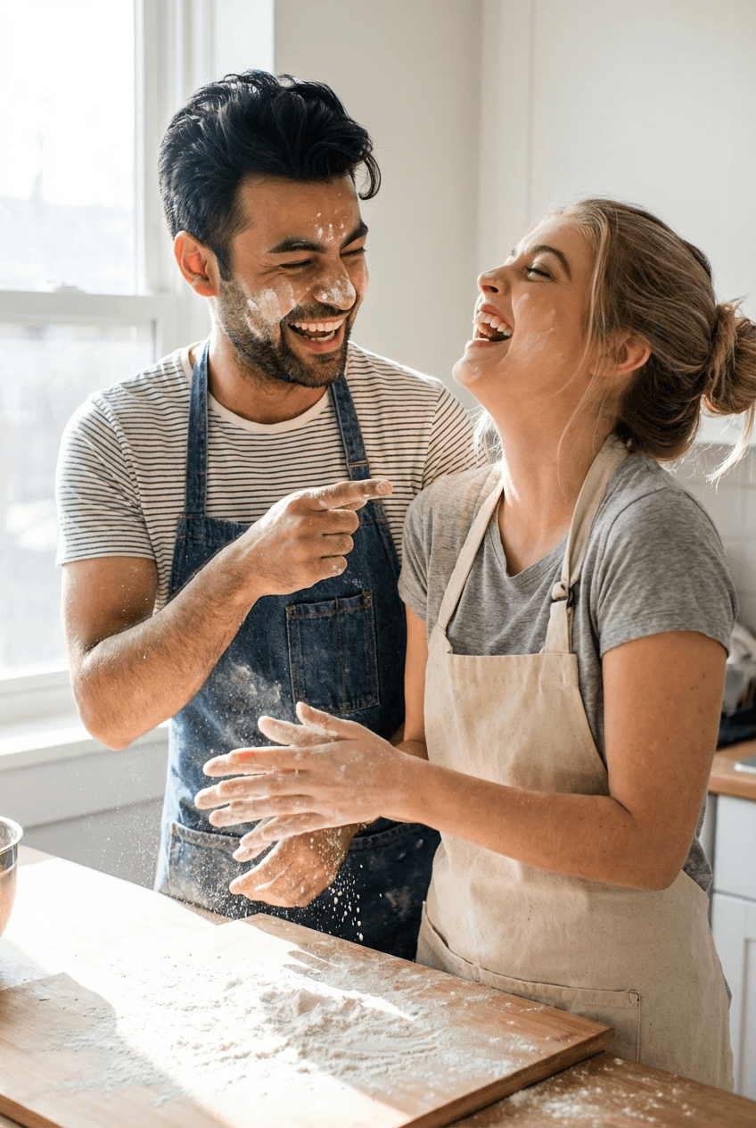 Lifestyle & Cozy Everyday Moments - Professional AI couple photo package | Couple AI