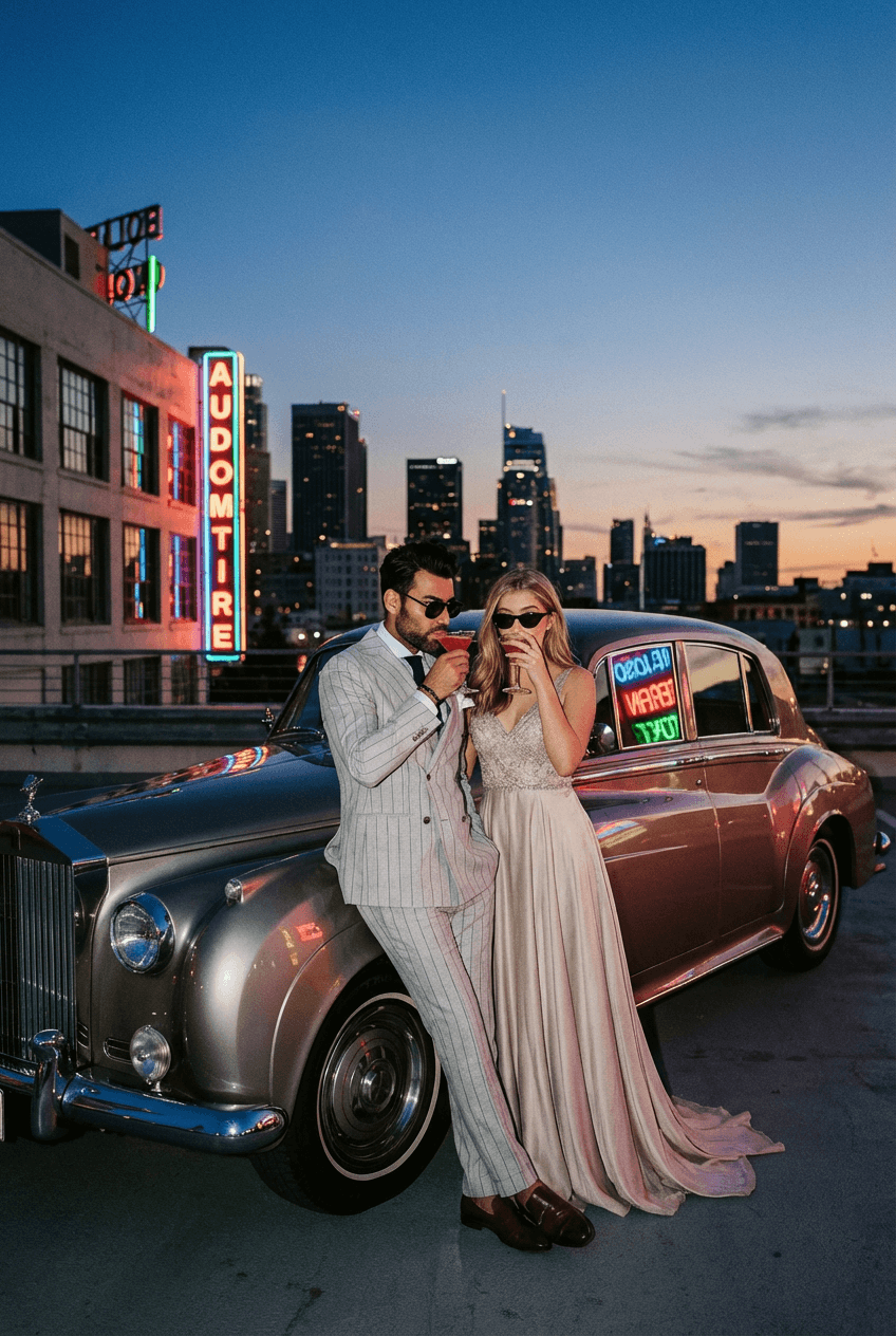 AI couple photoshoot example - Professional romantic photography | Couple AI