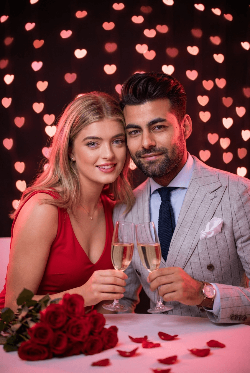 AI バレンタインデー写真 - プロフェッショナルAIカップル写真パッケージ | Couple AI
